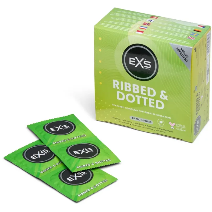 EXS Gerippte und Genoppte Kondome 48 Stk