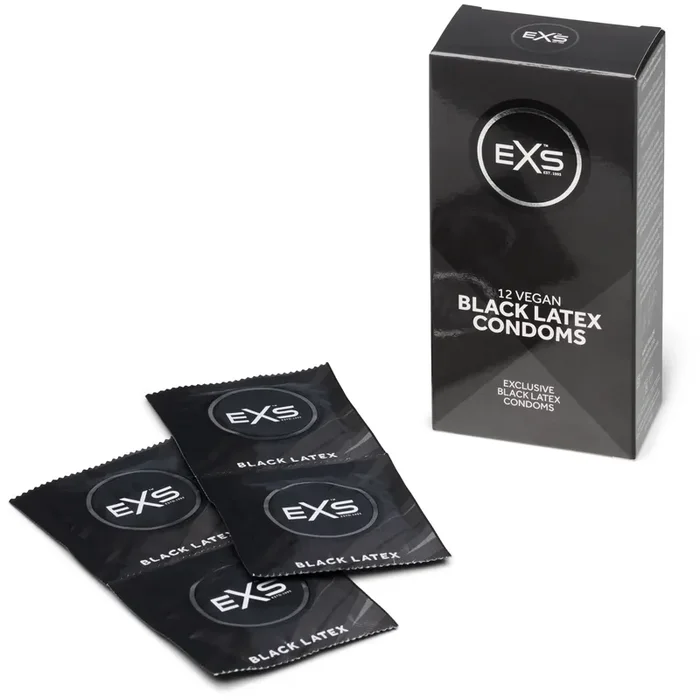 EXS Schwarze Latex-Kondome 12 Stk