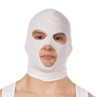 Face Mask Kapuze Weiß