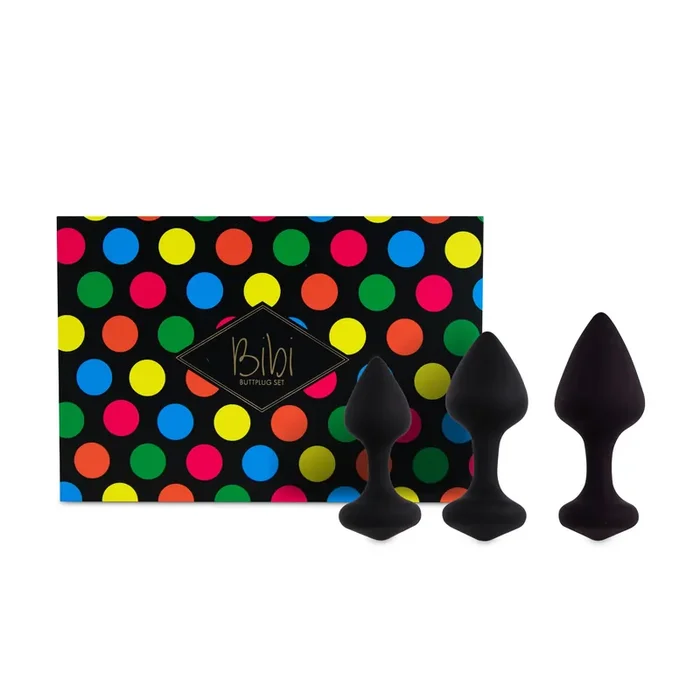 FeelzToys – Bibi Butt Plug Set 3 Stück – Schwarz