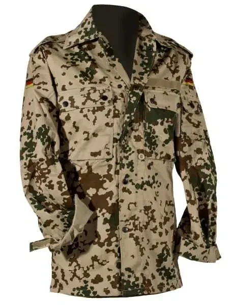 Feldbluse Bw Imitat Langarm 3-Farben-Tropentarn