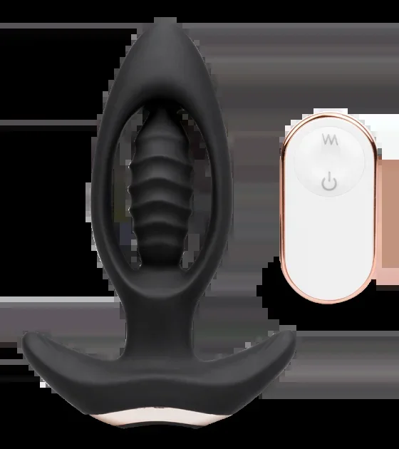 Ferngesteuerter Analplug mit Vibration Anchor