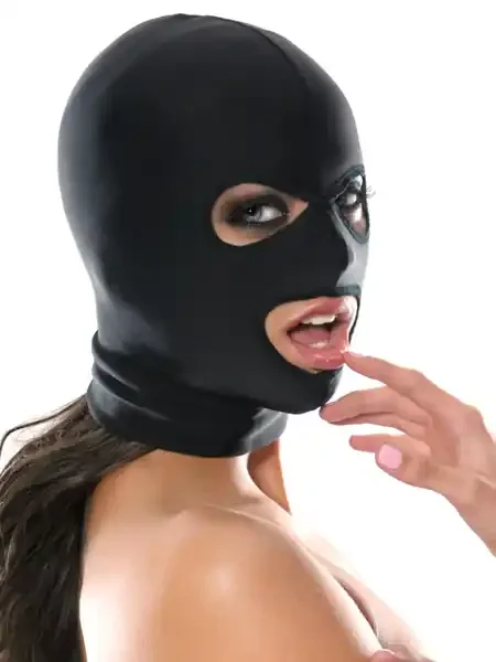 Fetish Fantasy Kopfmaske mit 3 Öffnungen