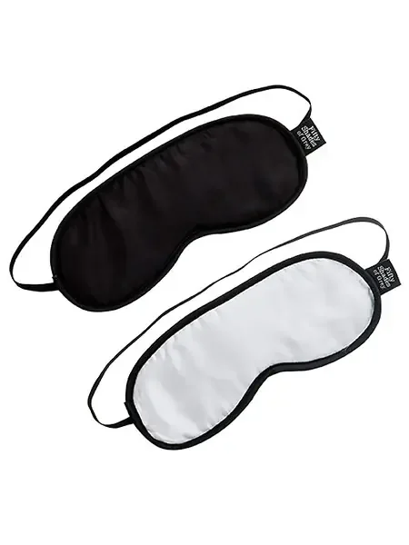 Fifty Shades of Grey No Peeking Augenmasken-Set, schwarz/silber
