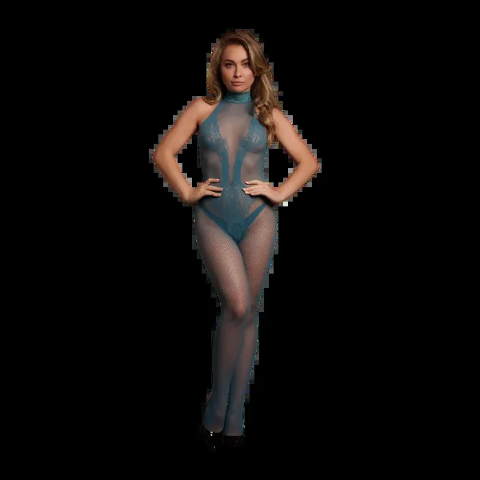 Fishnet and Lace Bodystocking – One Size