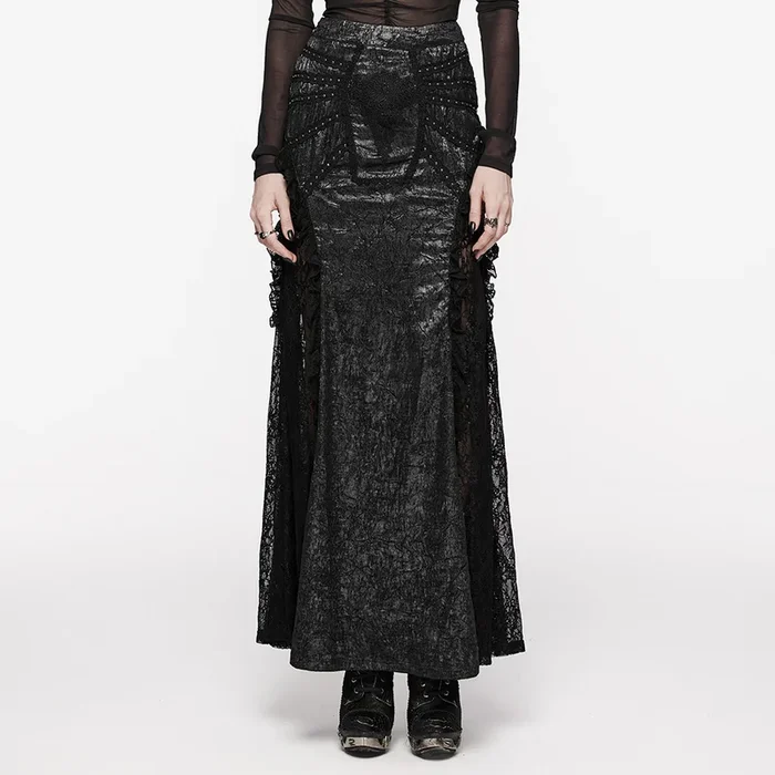 Fit-and-Flare-Rock mit Stickapplikation