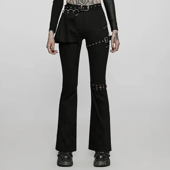 Flared Hose mit abnehmbarem, plissiertem Overskirt
