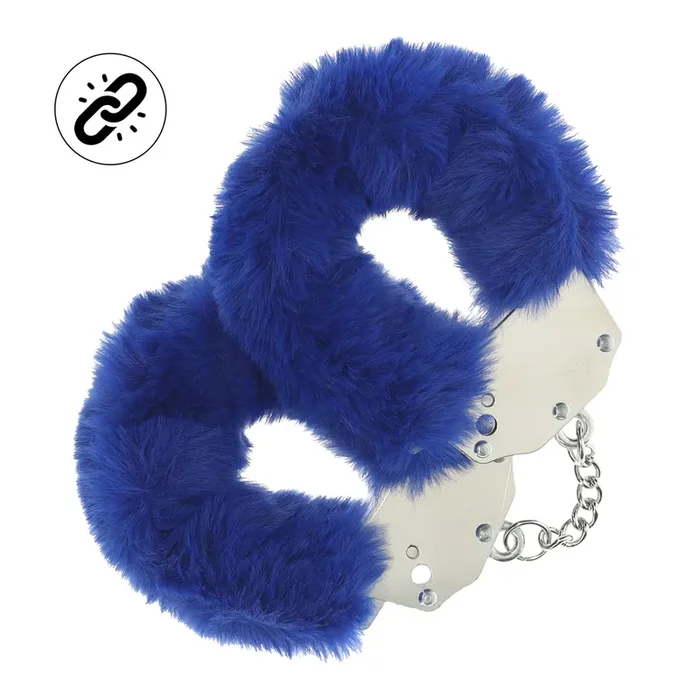 Flauschige Handschellen – Marineblau