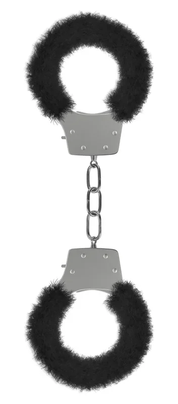 Flauschige Handschellen – Schwarz