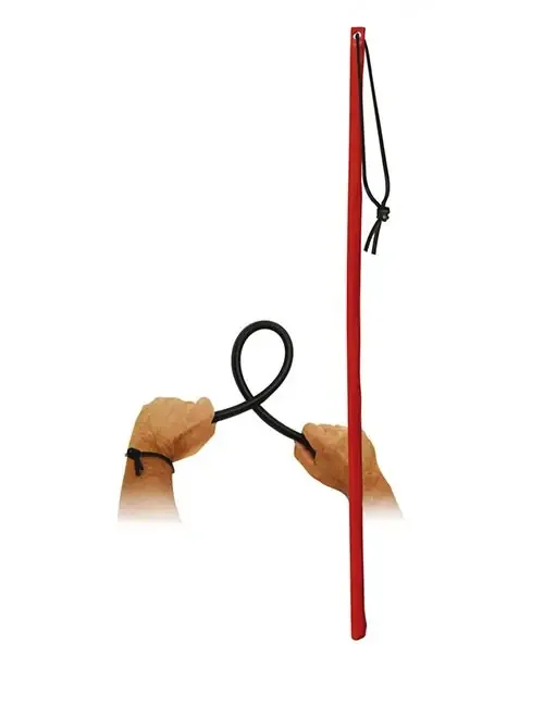 Flexstock mit Lederüberzug rot