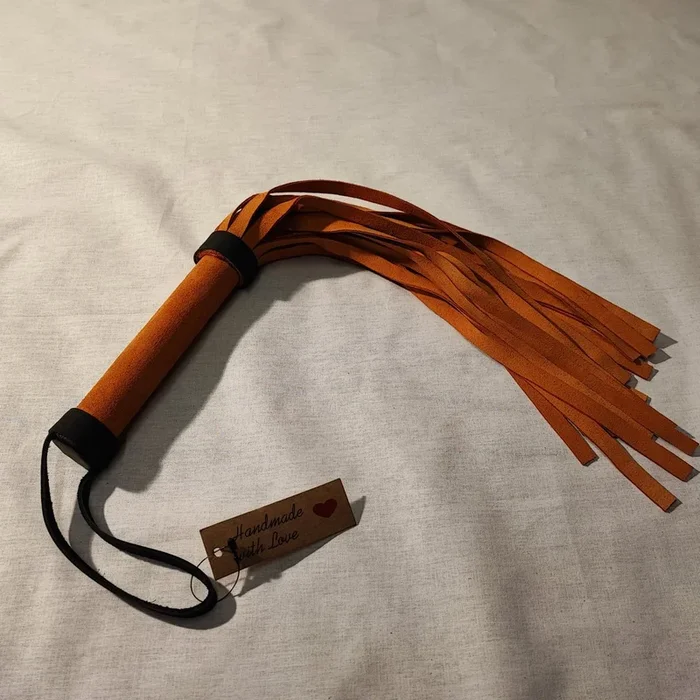 Flogger kurz Wildleder braun