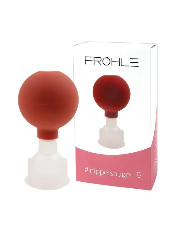 Fröhle NP007 SOLID Nippelsauger, rot/transparent