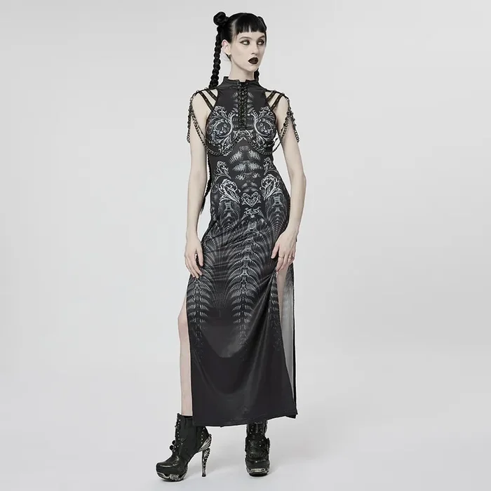 Futuristische Kleid mit abnehmbaren Ketten