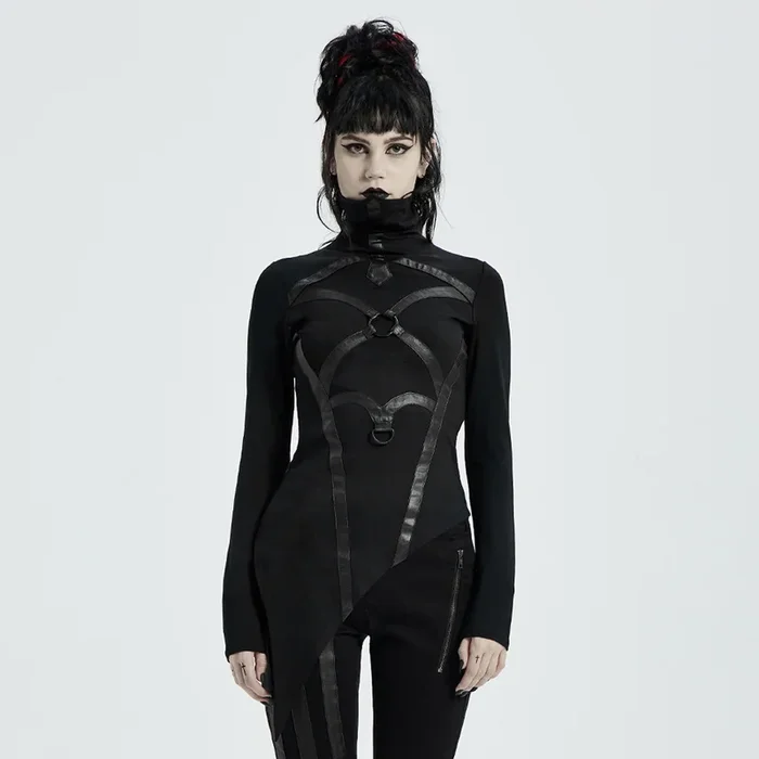 Futuristisches Statement Langarm-Top
