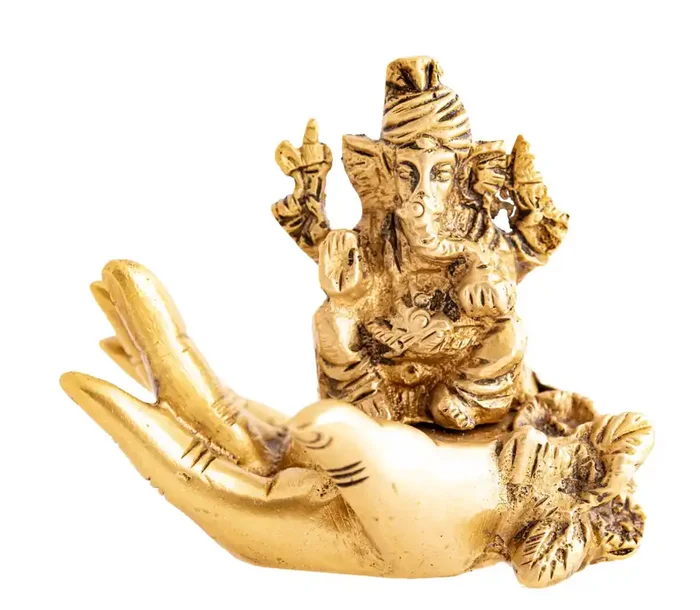 Ganesha in Segenshand – Messing