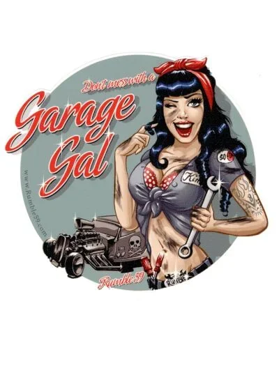 Garage Gal Aufkleber