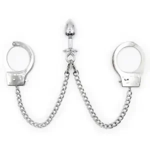 Generique – Handcuffs mit Metall-Plug 6 x 2,7 cm