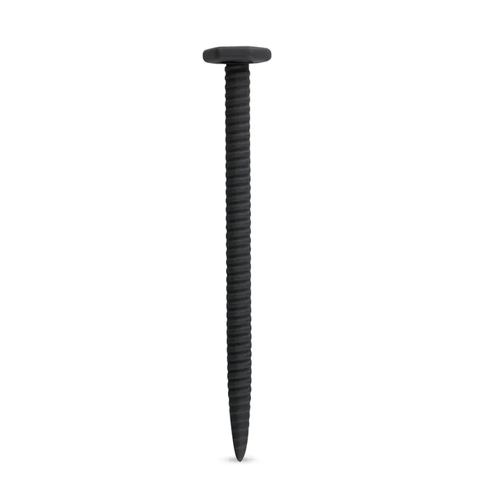 Gerippter Dilatator M aus Silikon – schwarz