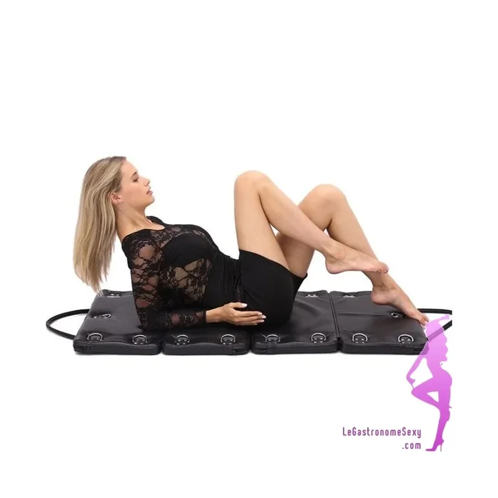 Gesteppte Reisetasche aus Leder für Bondage SM