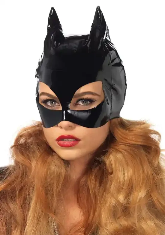 Glänzende Katzenmaske