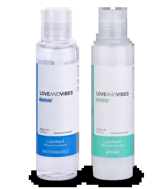 Gleitgel-Doppelpack LOVE AND VIBES Sensation und Sperm 150 ml