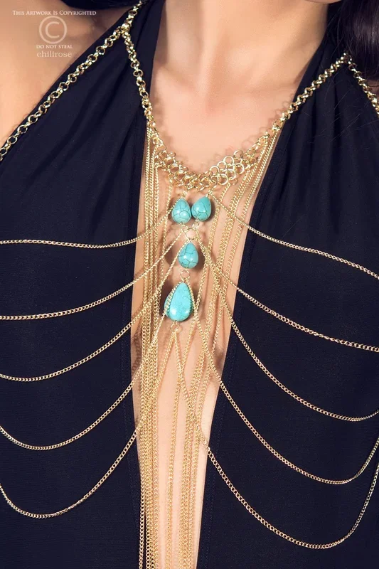 Goldener Körperschmuck