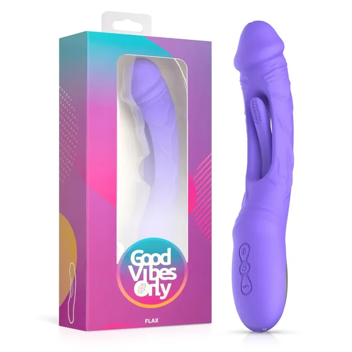 Good Vibes Only – Flax Vibrierender Dildo mit G-Punkt-Stimulator