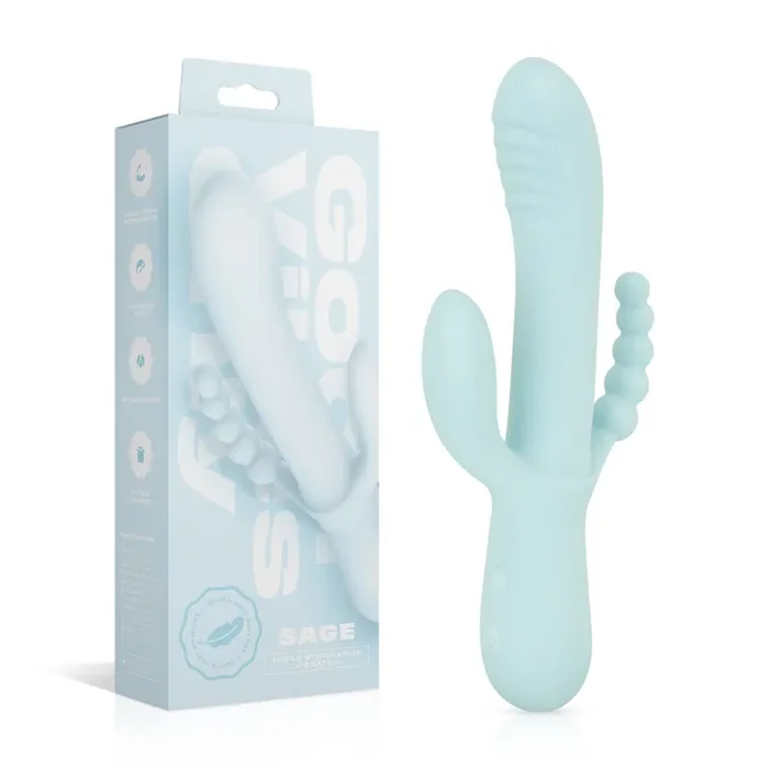 Good Vibes Only – Triple Stimulation Vibe – Soft Silicone – Blau
