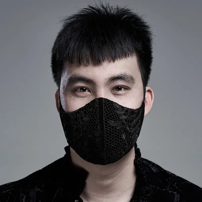 Gothic-Gesichtsmaske mit detailreichem Design