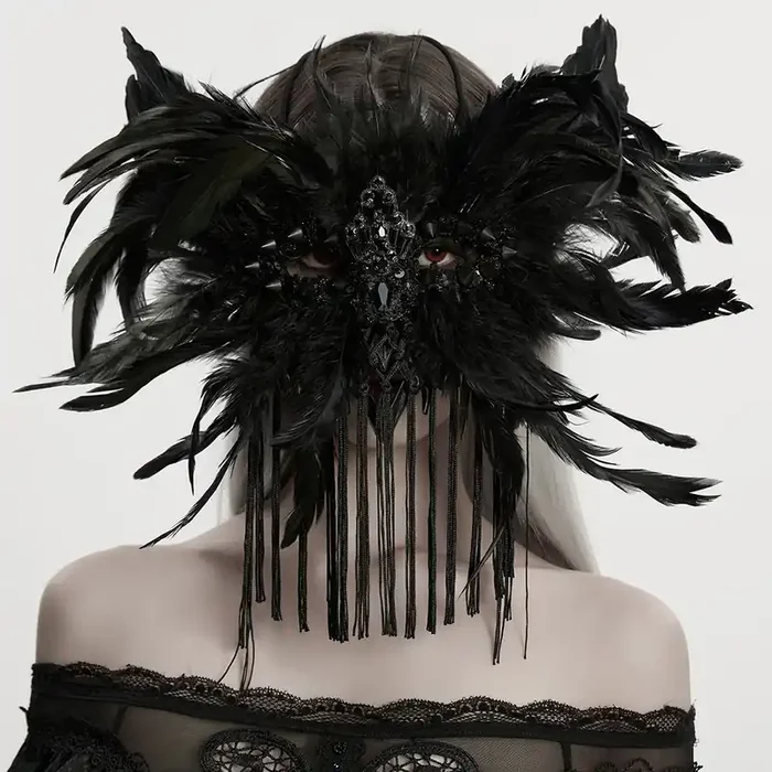 Gothic-Maske im dramatischen Eulen-Design