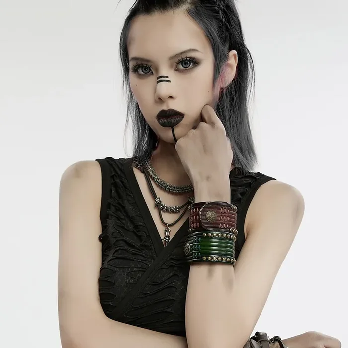 Grungy Punk-Armband-Set