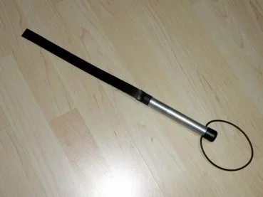 Gummi Genital / Vaginal Slapper 20 mm mit Alu Griff 45 cm