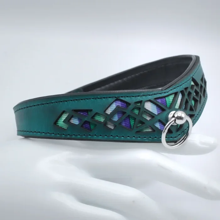 Halsband „incision No. 6“ – Pride gay teal – penumbra