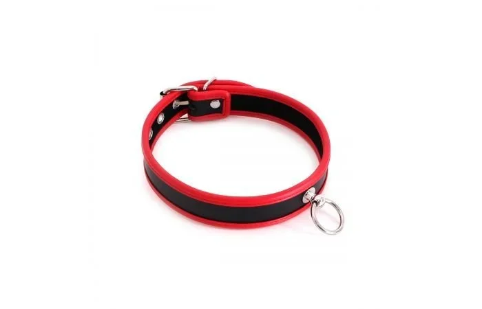 Halsband rot/schwarz