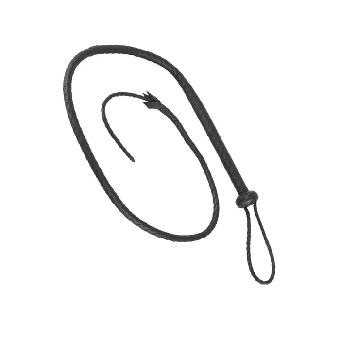 Hand Braided Singletail Leather Whip