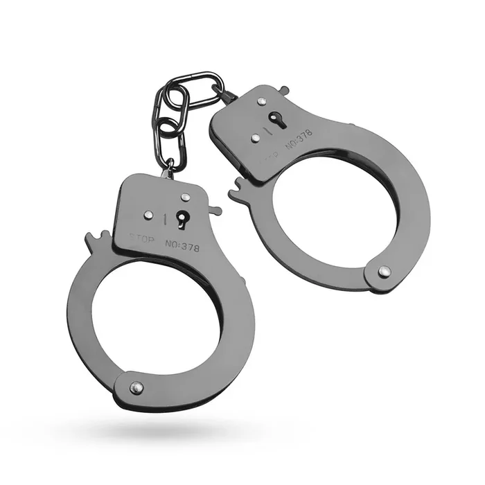 Handschellen aus Metall – grau