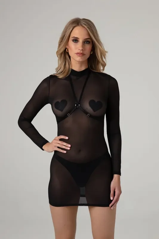 Harness Kleid Suza – schwarz