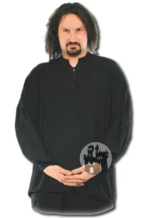 Hemd aus Viskose (Farbe: Schwarz, Grösse: XL)