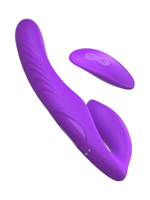 Her Ultimate Strapless Strap-on Vibrator, lila