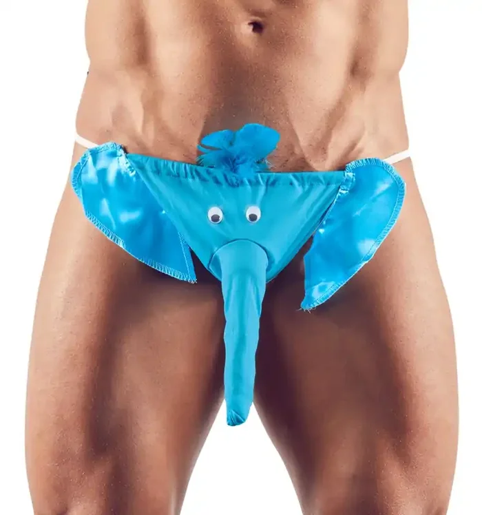 Herren Gag String blau