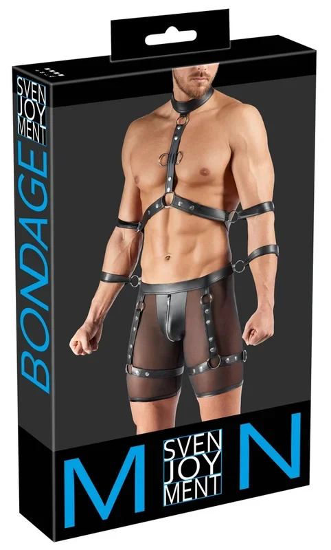 Herren Harness und Pants (Grösse: S, Farbe: schwarz)