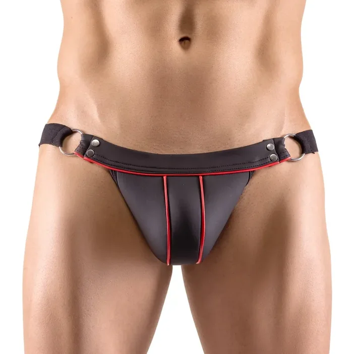 Herren Jock-Strap aus weichen dehnbarem Material in Neopren-Optik