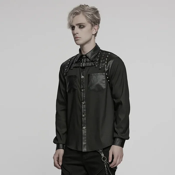 Herren-Langarmshirt in Schwarz