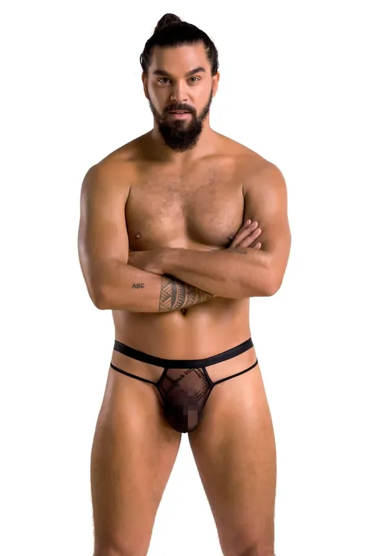 Herren Mesh String mit feinen Riemen