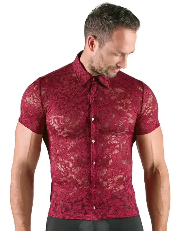 Herren Spitzen-Shirt L