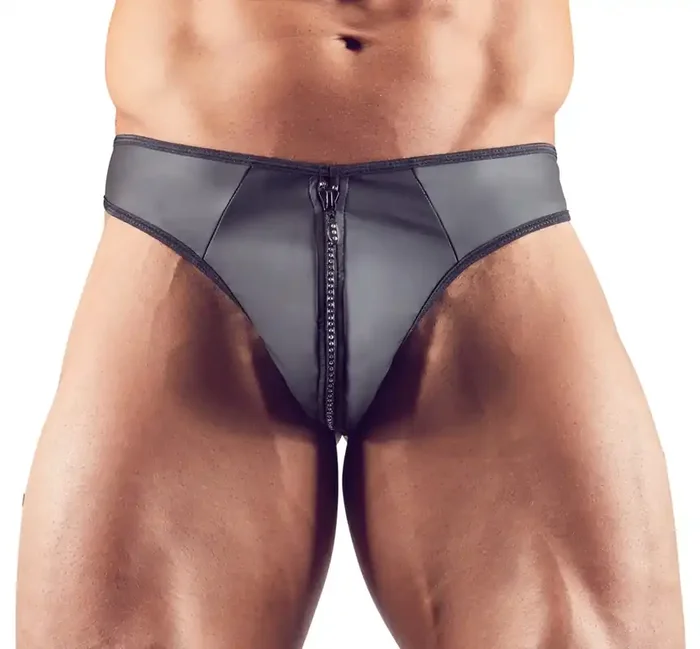 Herren String schwarz