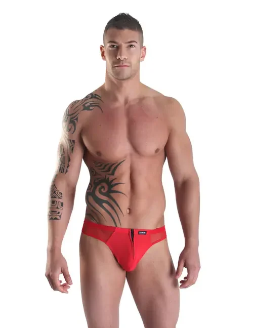 Herren String Wiz rot