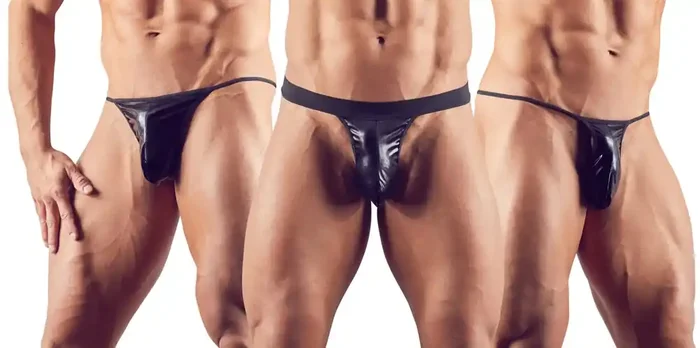 Herren Strings 3er schwarz