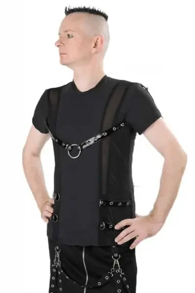 Herrenbondageshirt mit Kette