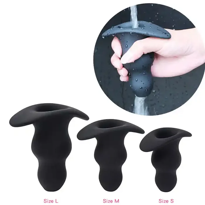 Hohler Analplug aus Silikon (Grösse L)